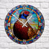 Norman the Pheasant Suncatcher Effect Clock